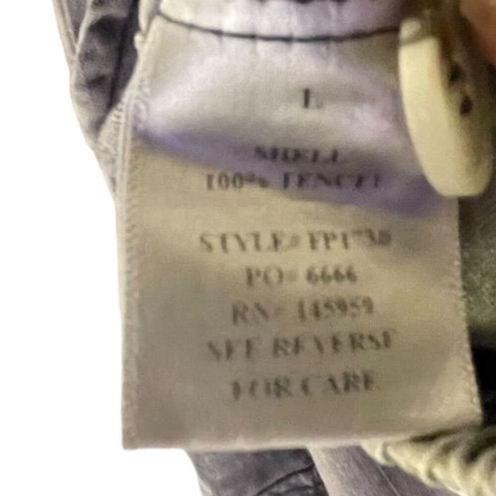Dress Forum Women's Grey Cropped Cargo Drawstring Jogger Pants Size L - Picture 4 of 7